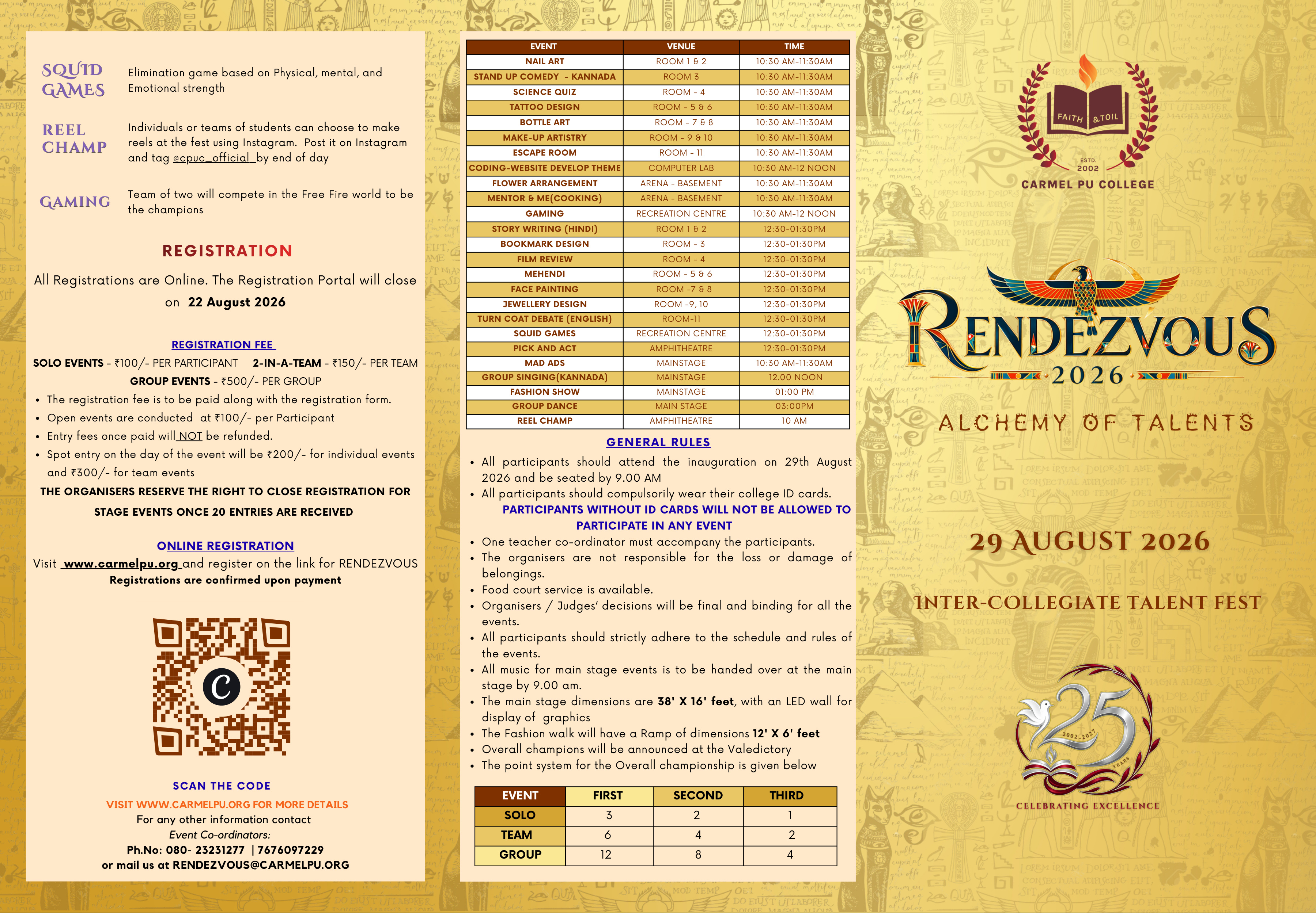 Rendezvous 2026 Brochure Page 1